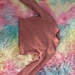 Long sleeve crop top